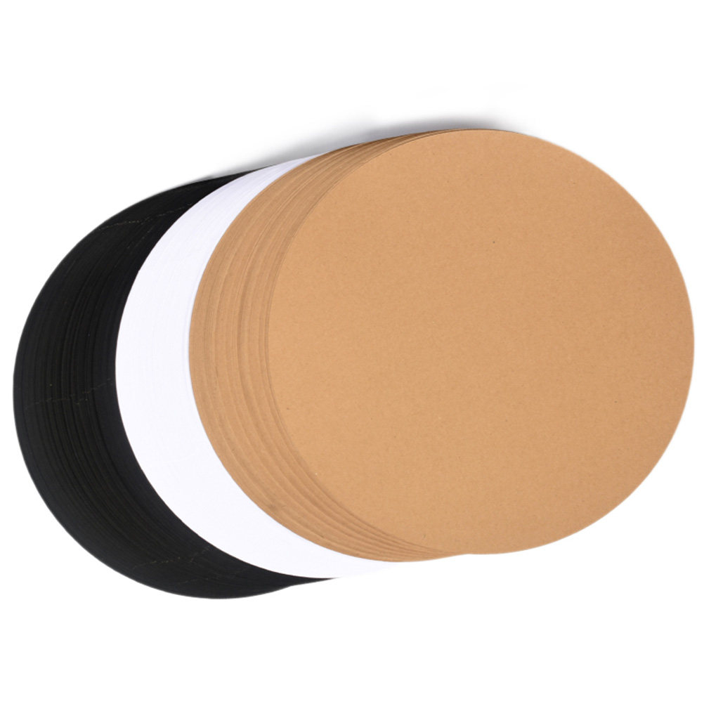 20Pcs Round Kraft Paper Smooth - Art Craft Cardboard 评论和价格