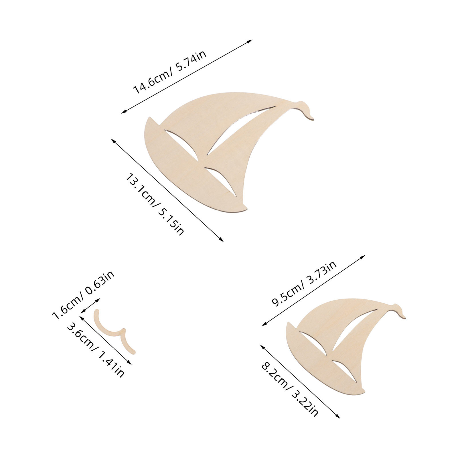 6Pcs Wooden Sailboat Nursery W - Art And Craft For Nursery 评论和价格